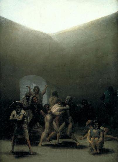 Francisco de Goya Courtyard with Lunatics or Yard with Madmen, by Francisco de Goya, Norge oil painting art